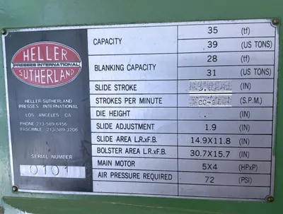 USED HELLER & SUTHERLAND HIDAKA LONGLSIDE MARK 39
