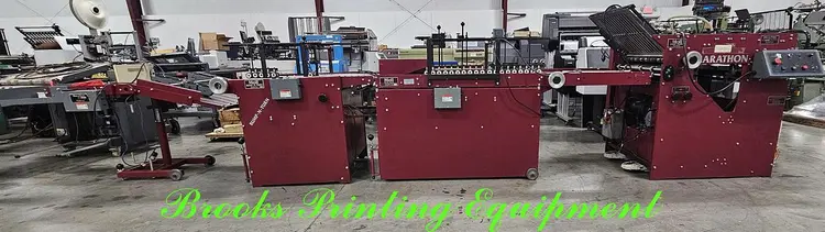 Used DICK MOLL & SONS MARATHON Folder/Gluer Machines North Carolina US | BROOKS PRINTING EQUIPMENT #685241