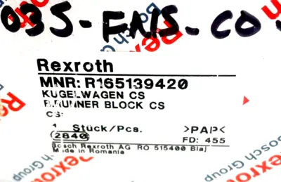 NEW BOSCH REXROTH R165139420 LINEAR RUNNER BLOCK KWD-035-FNS-C0-N-1