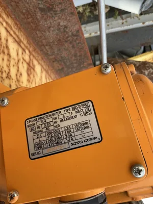 Yale 38′ Bridge Crane Harrington NER010L 1 Ton Electric Chain Hoist