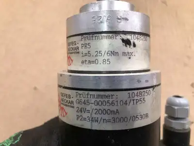 Gefeg-Neckar 1048250 DC Permanent Magnet Motor 34W 5.25:1 24VDC