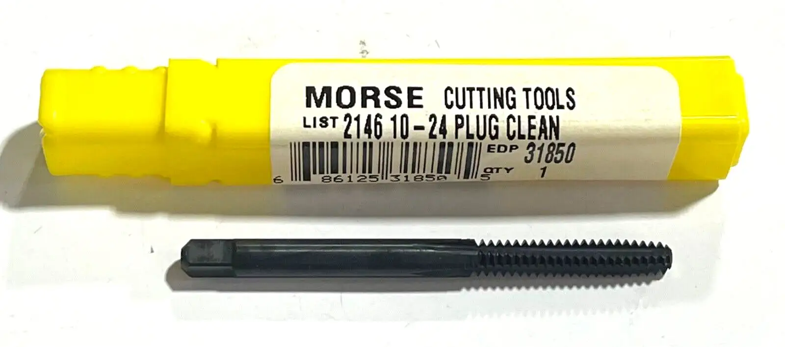 Morse 10-24 HSS Clean Out Plug Tap 4 Flute Black Oxide USA Made 31850