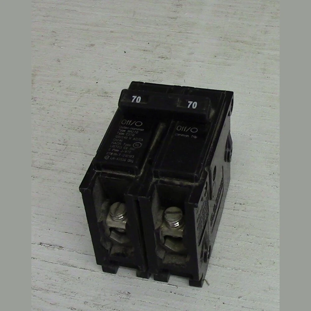 Cutler Hammer 2 Pole 70 Amp Push-in Breaker