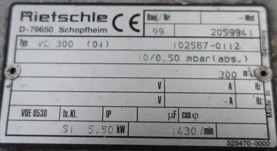 USED RIETSCHIE VC300