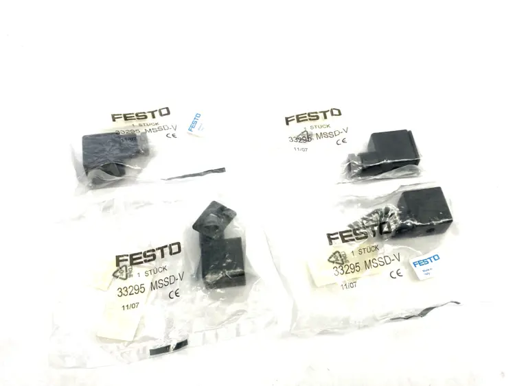 New | in-Stock Festo 33295 Plug Socket Connector Accessories Michigan US | Maverick Industrial Sales #1398188