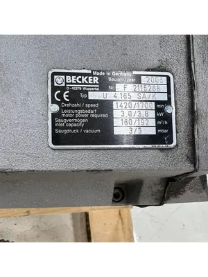 Used 2006 BECKER U 4.165 SA/K Vacuum Pumps Michigan US | Aucto #226708