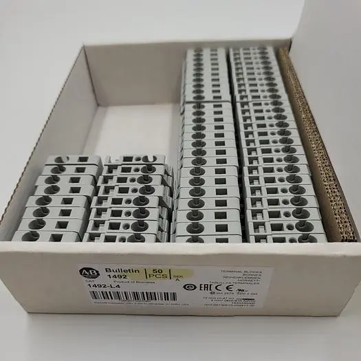New | in-Stock ALLEN-BRADLEY ALLEN BRADLEY 1492-L4 TERMINAL BLOCK *NEW* IN ORIGINAL BOX 1 PARTIAL BOX (33) Terminal Blocks | ND Industrial Surplus #1225922