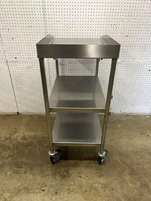 Used Falcon Restaurant Supply Used 18" X 30" Stainless Steel Equipment Stand with Casters - FG6 - SS351 Restaurant Equipment (Miscellaneous) Illinois US | Falcon Restaurant Supply #1374610