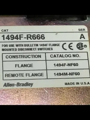 USED ALLEN BRADLEY 1494F-R666