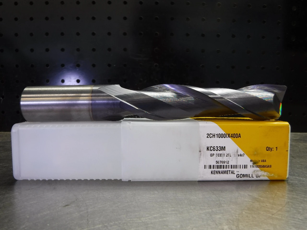 Kennametal 1" Solid Carbide Endmill 2 Flute 2CH1000IX400A KC633M (LOC2843C)
