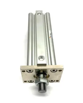Used SMC COMPACT CYLINDER FLANGE MOUNT 125MM STROKE Pneumatic Cylinders | Maverick Industrial Sales #1105659