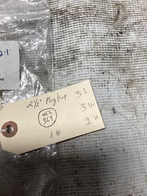 2 1/2″ Hollow Brass Pipe Plug