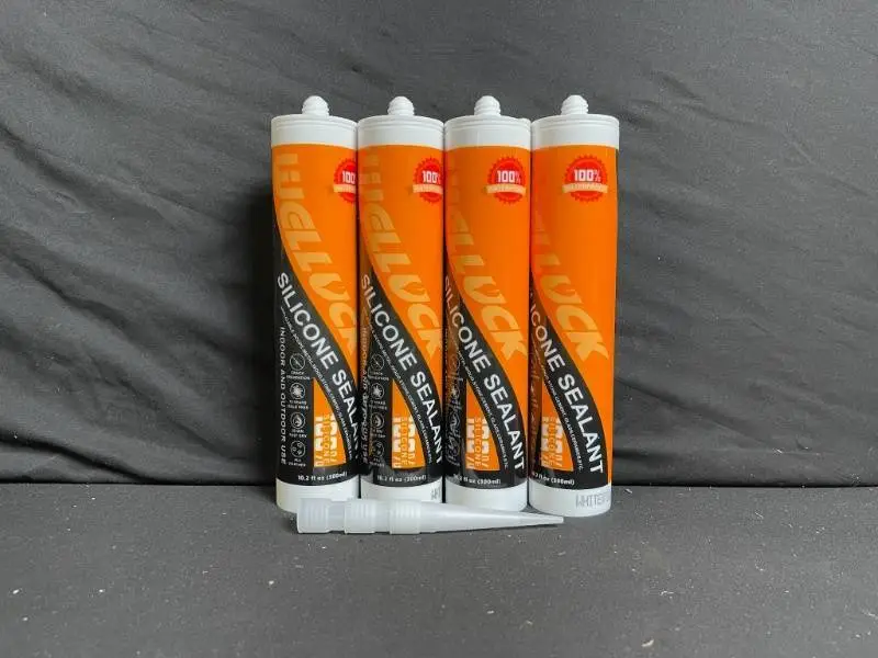 X003RUT74L Silicone Sealant 4-Pack - 100% Silicone - 10.2 fl oz each - Indoor/Outdoor