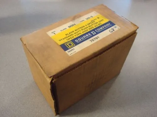 Square D UO-3 Blank Button 5 Speed Push Button Unit New NIB