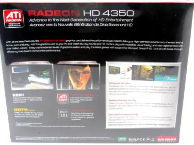 NEW SEALED DIAMOND RADEON HD 4350 GRAPHICS CARD