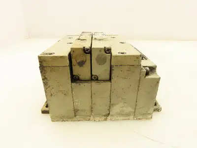 Numatics 051BA400K000030 Pneumatic 4/2 Solenoid Valve 2-Station Manifold 120V