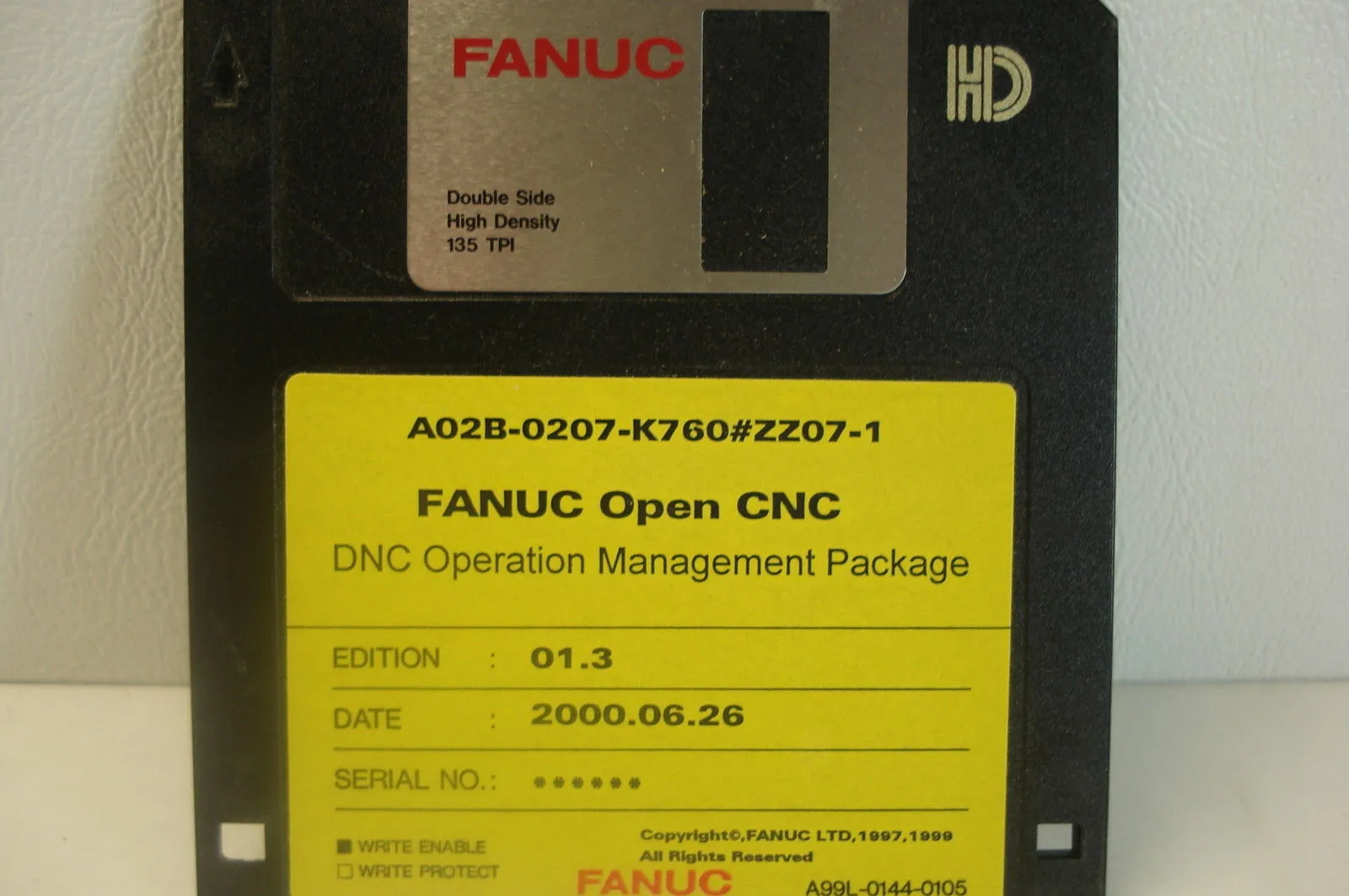 USED FANUC OPEN CNC A02B-0207-K760#ZZ07-1 FLOPPY DISK