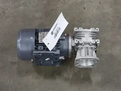 10:1 Ratio Single-stage Worm Reducer w/ Electric Motor