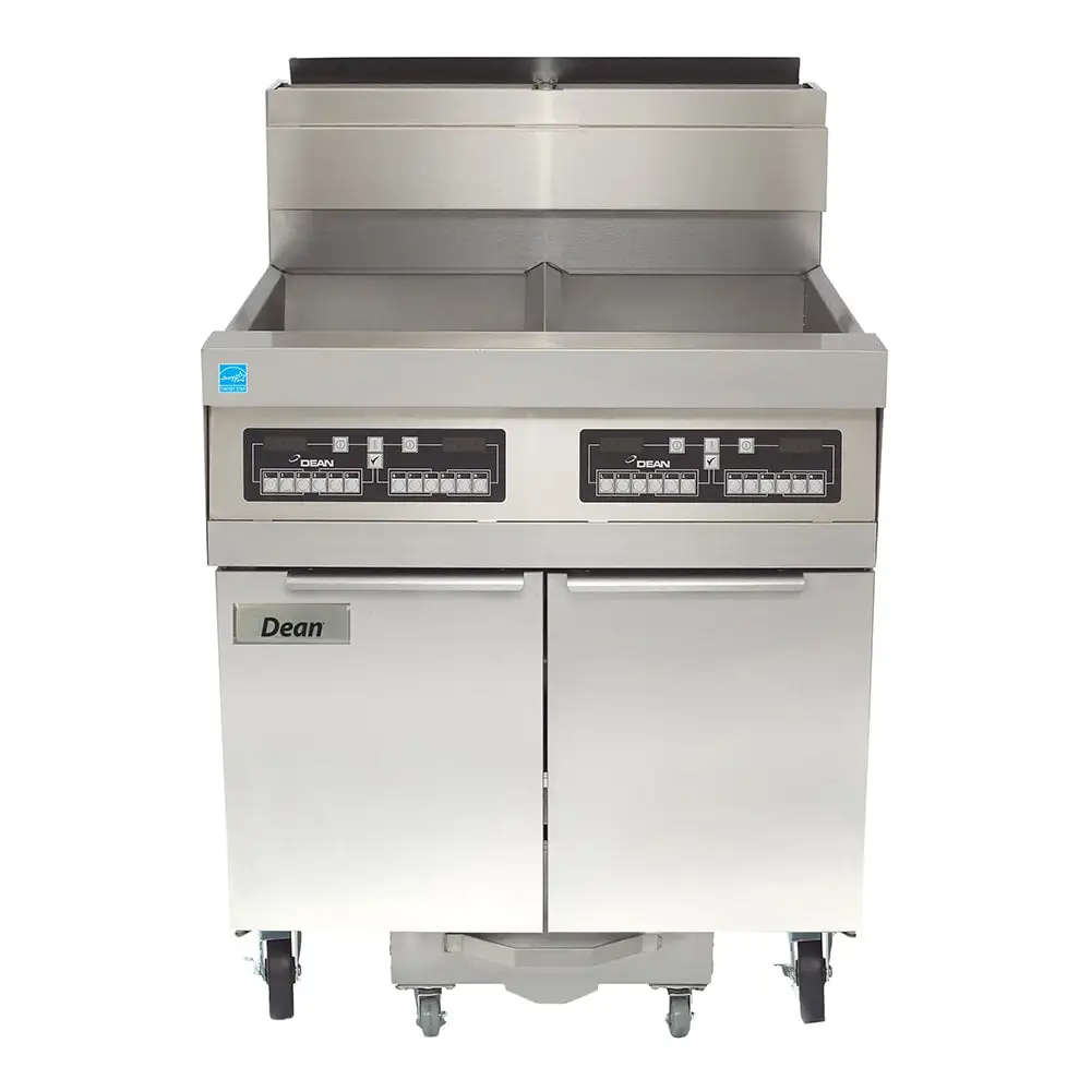 Dean SCFD360G Gas Fryer - (3) 75 Lb Vats, Floor Model, Liquid Propane
