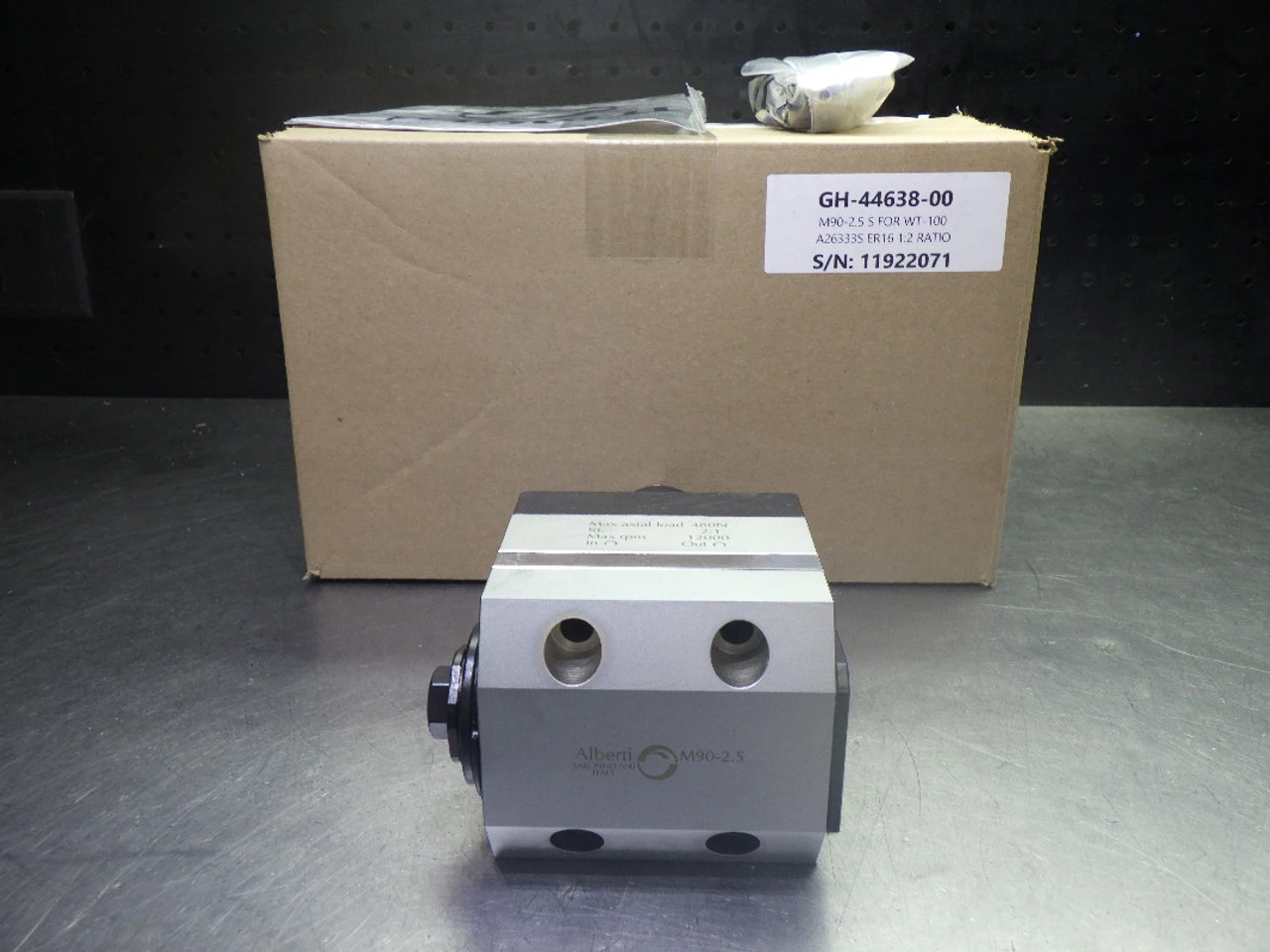 Alberti BMT45 ER16 Right Angle Head For Nakamura Machines M90-2.5 S (LOC43A)