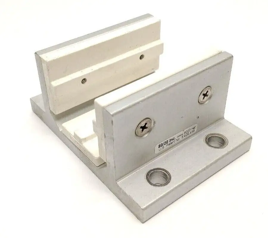 6825 | 80/20  3-Slot Double Flange Short Standard Linear Bearing, Aluminum, 15 Ser. - Used