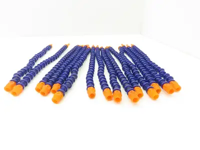 Loc-Line Adjustable 1/4" NPT Coolant Hose 12"Length w/Nozzle Tips  Lot of 15