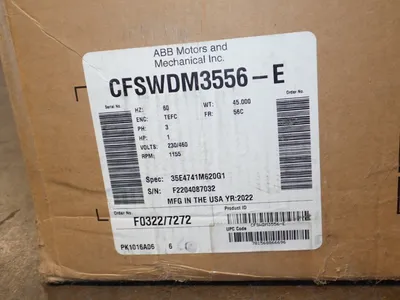 Used BALDOR RELIANCE CFSWDM3556E Motors (misc) Ohio US | HGR 24 #1006064