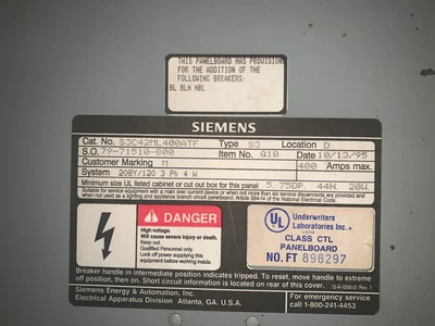 USED SIEMENS S3C42ML400ATF