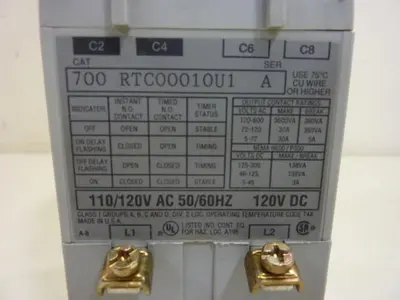 USED ALLEN BRADLEY 700-RTC00010U1 SER A