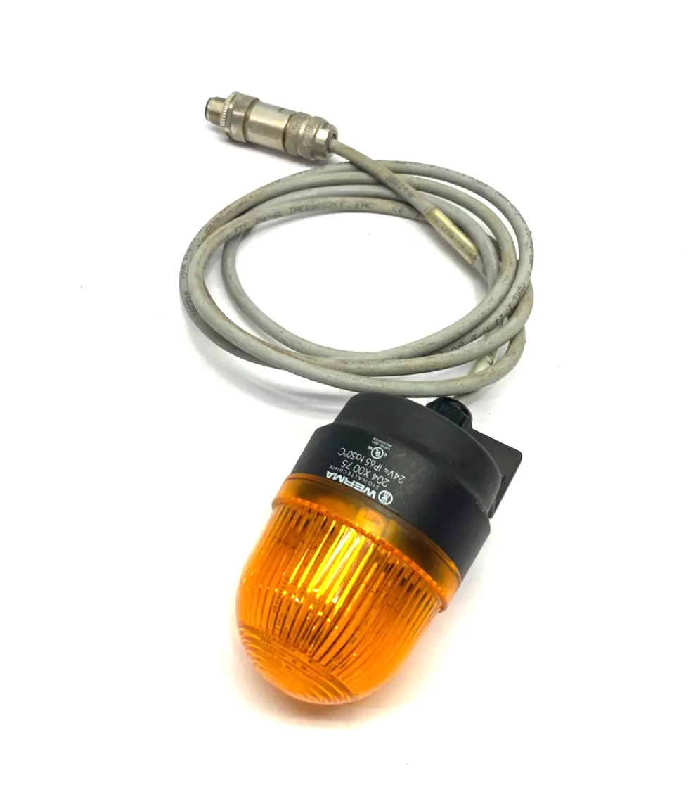 USED WERMA PERMANENT LED BEACON AMBER 24V IP65