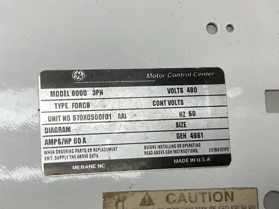 USED GE 8000 FDRCB