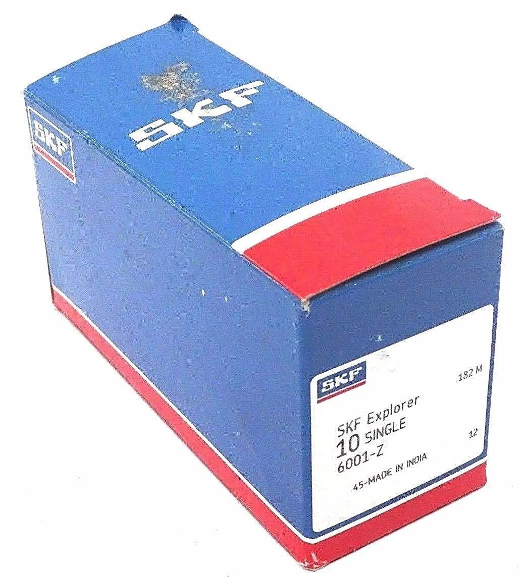 NEW BOX OF 10 SKF 6001-Z BEARINGS