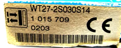 NEW SICK 1 015 709 PROXIMITY SENSOR WT27-2S030S14 1015709