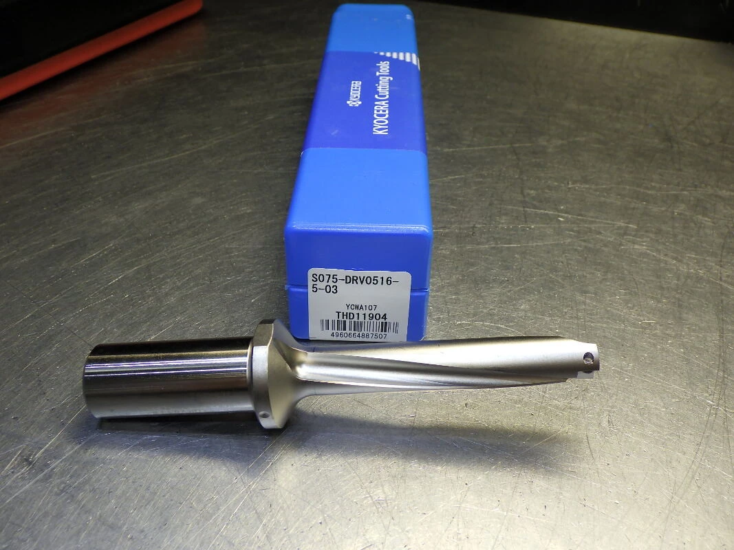 Kyocera / SGS .5156" Coolant Thru 5xD Indexable Drill S075-DRV0516-5-03 (LOC3531)