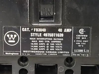 USED WESTINGHOUSE FB3040
