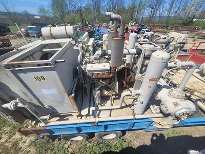 Used KNIGHT KOA-2 4-3/4" SINGLE STAGE HORIZONTAL AIR BOOSTER COMPRESSOR High Pressure Air Compressors Pennsylvania US | East West Machinery & Drilling #1417200