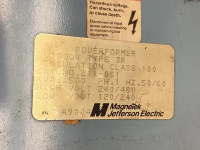 Used MAGNETEK _UNKNOWN_ Miscellaneous Equipment (Electrical & Power) Ohio US | Surplus Asset Holdings #1364083