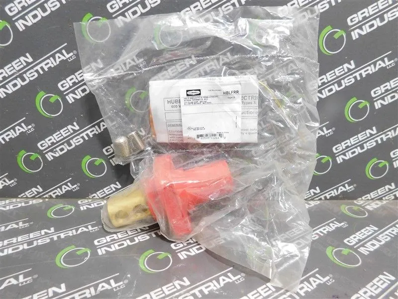 Hubbell HBLFRR Single Pole Female Recpt. Screw Terminals Red 400A 600VAC New