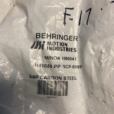 Used BEHRINGER H41050-PP-SCP-SWP Clamps Ohio US | Surplus Asset Holdings #1225986