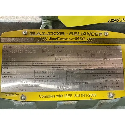 New | in-Stock BALDOR RELIANCE SUPERE SEVERE DUTY 841XL Motors (misc) West Virginia US | JM Industrial #1329290