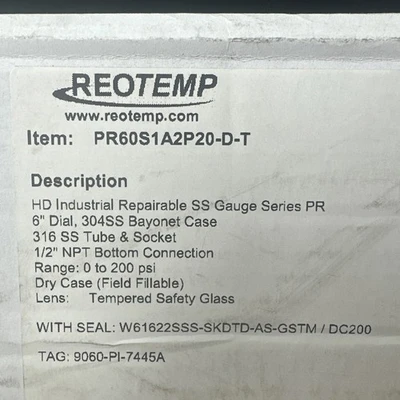 NEW REOTEMP W61622SSS-SKDTD-AS-GSTM