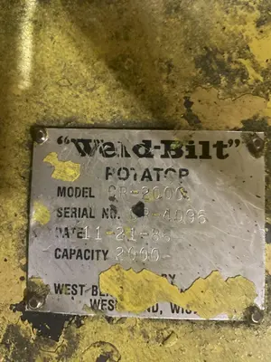 USED WELD-BILT CR-2000
