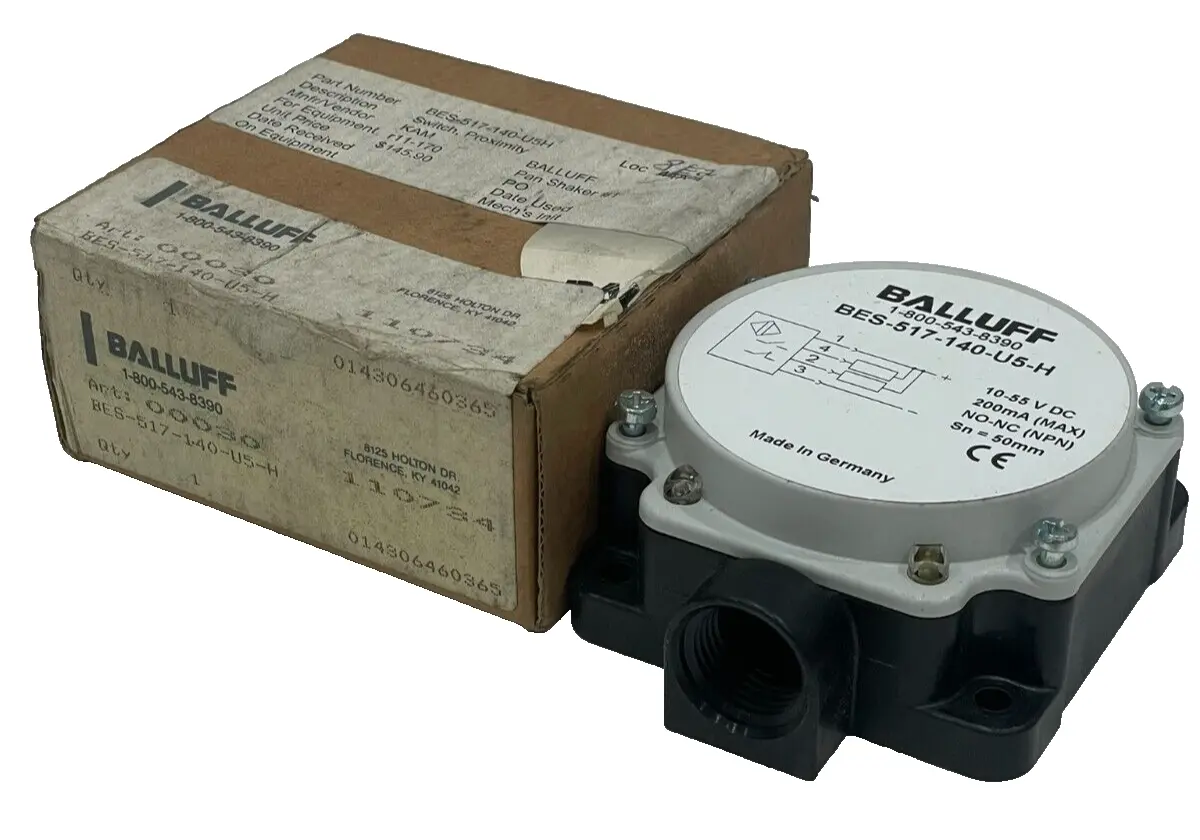 NEW BALLUFF BES-517-140-U5-H INDUCTIVE SENSOR BES517140U5H