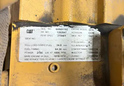 USED 2000 CATERPILLAR 3516B