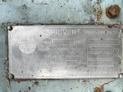 Filter, P&F, 48" X 48", PPL, Shriver, #S374342