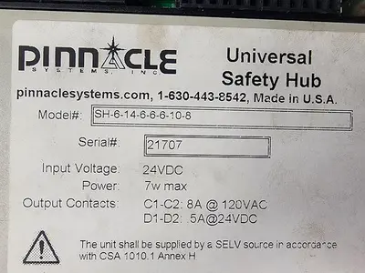 USED PINNACLE SH-6-14-6-6-6-10-8