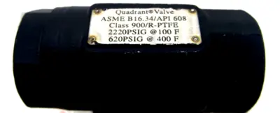 NEW LOT OF 4 APOLLO 900/R-PTFE QUADRANT VALVE 3/8" B16.34/API 6080 900RPTFE