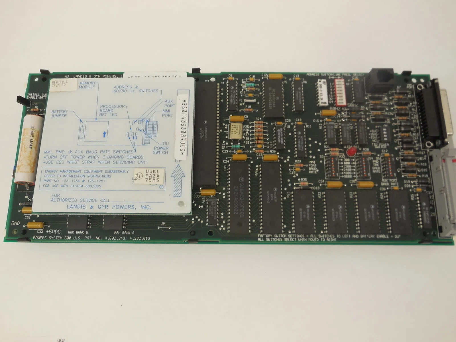 LANDIS & GYR POWERS 53641004040130 PC BOARD