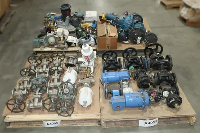 4 PALLETS OF ASSORTED VALVES