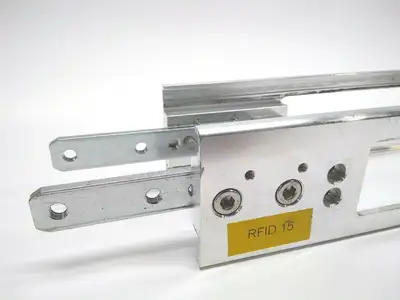 330MM X 85MM | Flexlink X65 Conveyor Puck Style RFID Mounting Bracket  - Used
